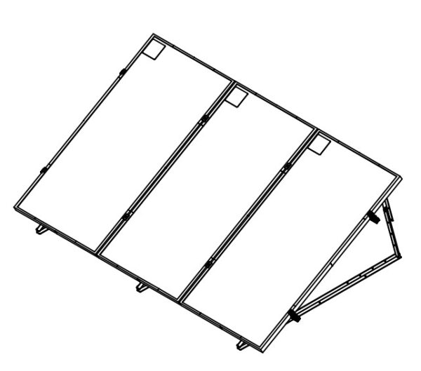 Vertical Roof Mount for 3 x 60 and 72